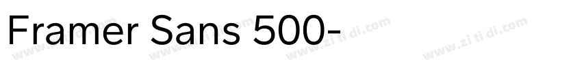 Framer Sans 500字体转换